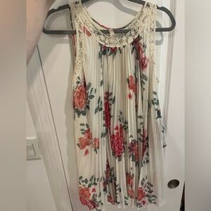 Free people rose pleated dress